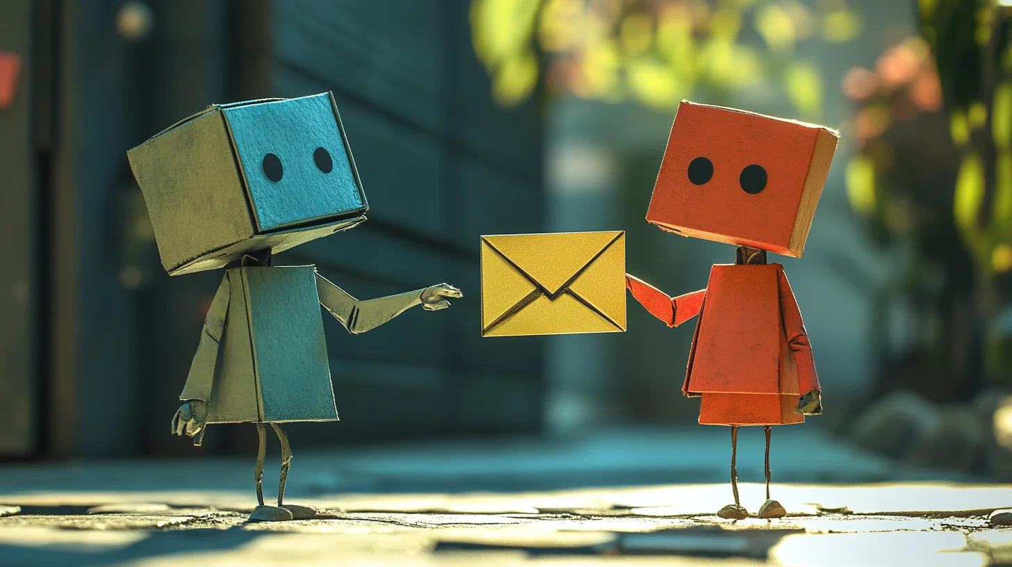 email marketing platform robots passing emails to each other